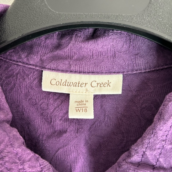 Coldwater creek women’s 18 cotton zip jacket - Picture 2 of 5
